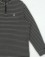 Vintage Polo Ralph Lauren Striped Classic Quarter-Zip Sweatshirt - XL
