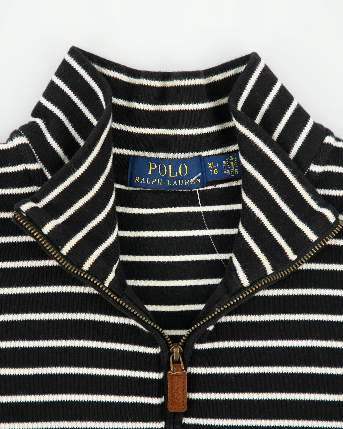 Vintage Polo Ralph Lauren Striped Classic Quarter-Zip Sweatshirt - XL