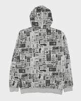 Vintage Adidas Originals Blueprint Model 3-Stripe Zip-Up Hoodie - M