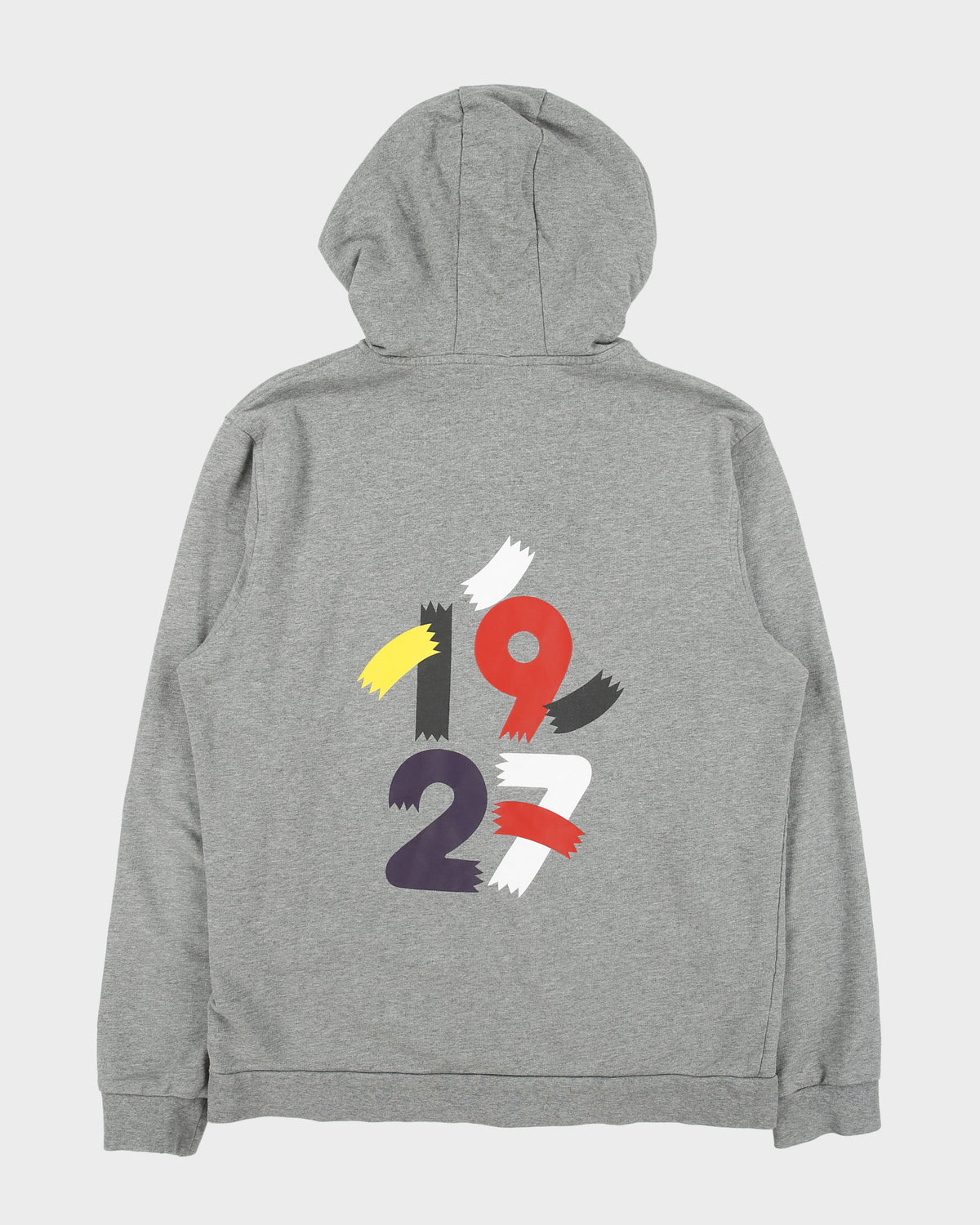 Vintage Y2K 00s Lacoste Sport Marl Grey 1927 Classic Pique Zip-Up Hoodie - XL