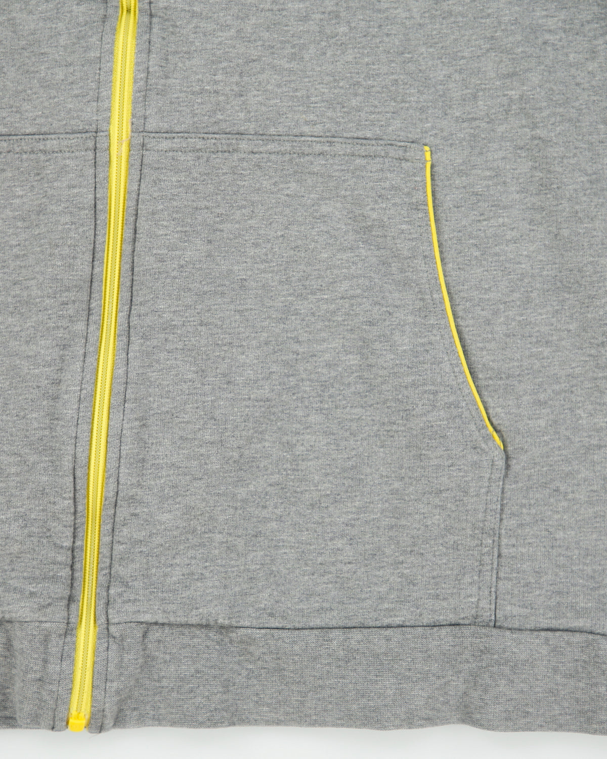 Vintage Y2K 00s Lacoste Sport Marl Grey 1927 Classic Pique Zip-Up Hoodie - XL
