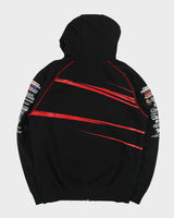 Vintage Y2K 00s Fox Racing Geico Motorsports Embroidered Moto X Zip-Up Hoodie - XL