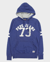 Vintage Y2K Pepe Jeans London U Turn Striped Pullover Hoodie - L