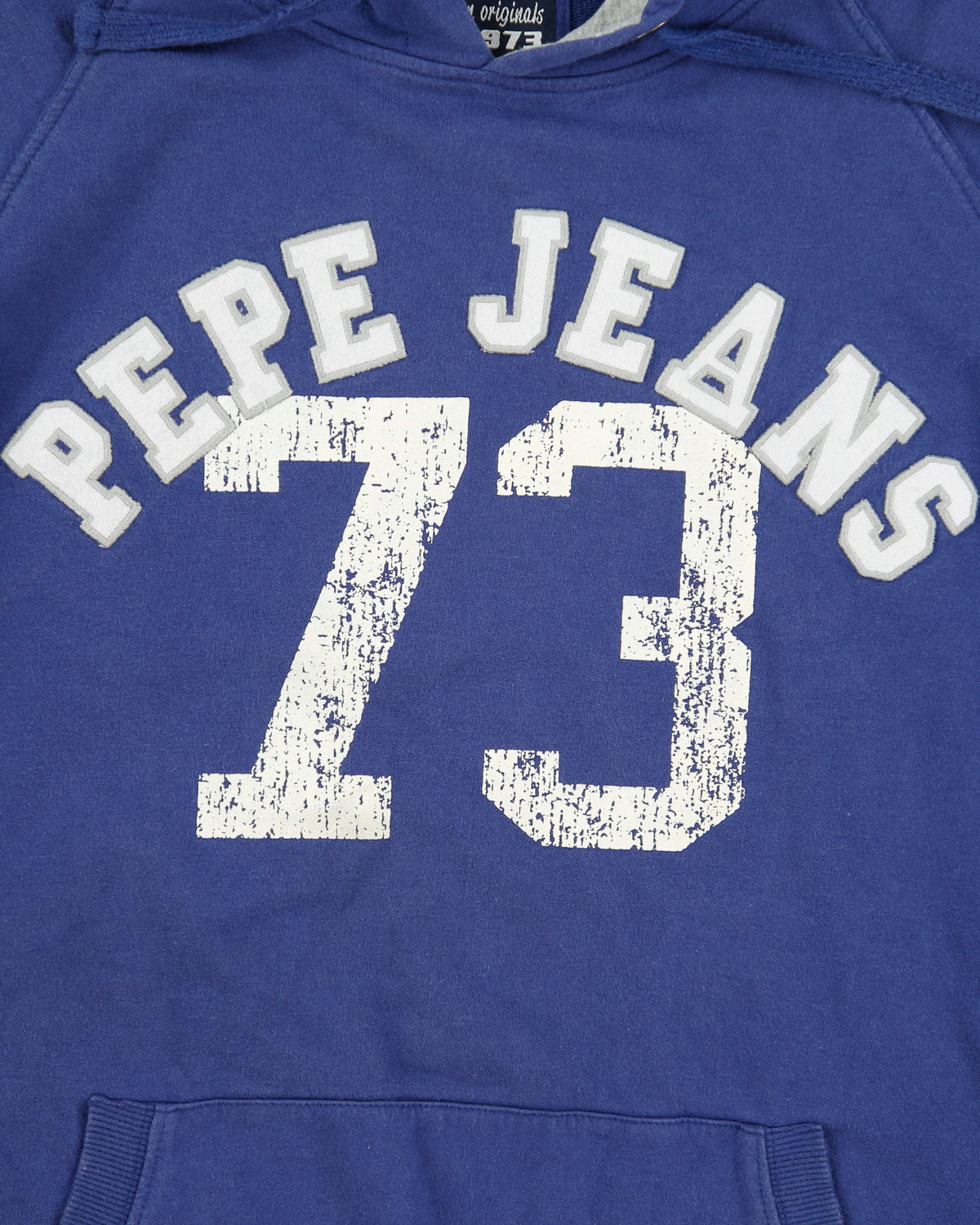 Vintage Y2K Pepe Jeans London U Turn Striped Pullover Hoodie - L