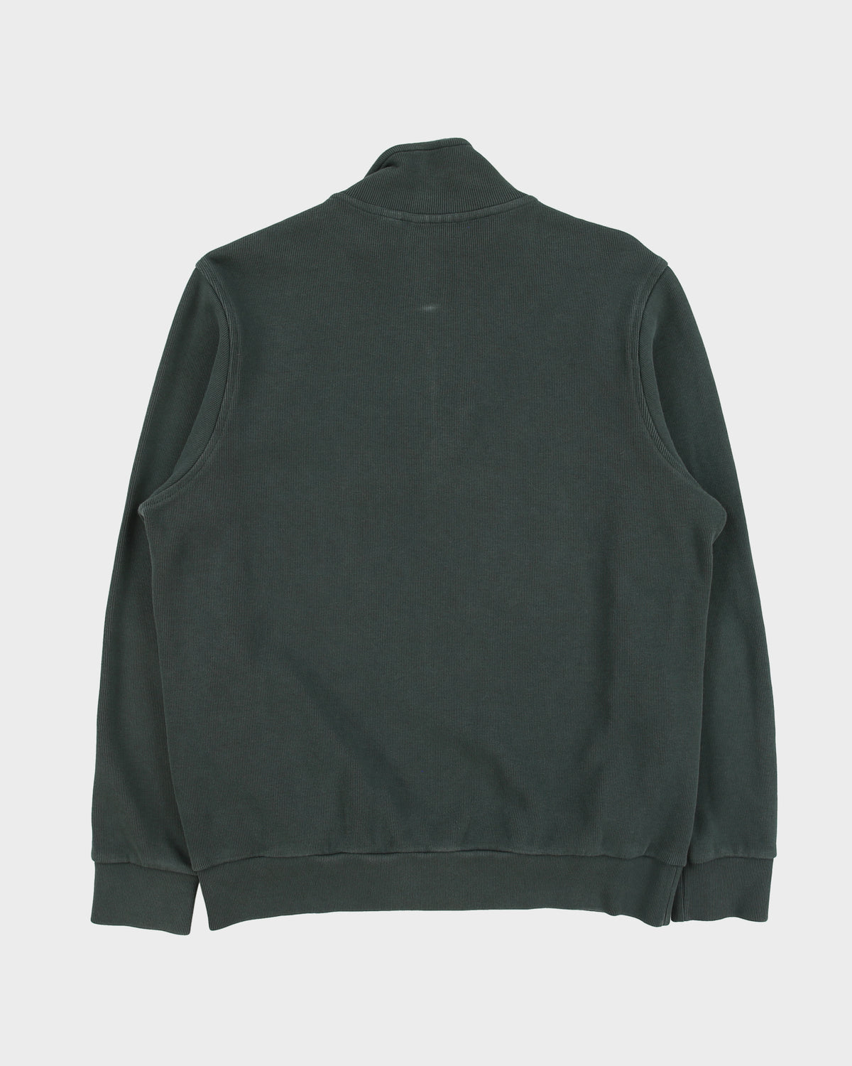 Lacoste Racing Green Interlock Quarter-Zip Sweatshirt - L