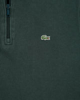 Lacoste Racing Green Interlock Quarter-Zip Sweatshirt - L