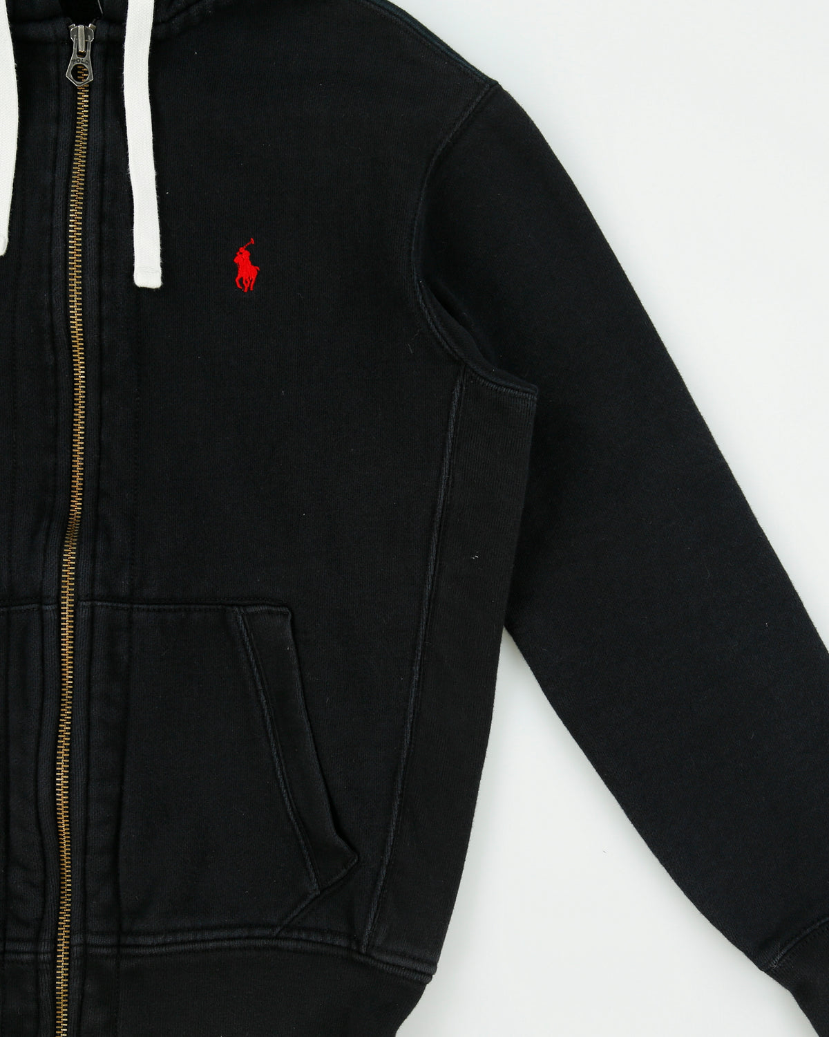 Vintage Polo Ralph Lauren Heavyweight Fleece Lined Classic Zip-Up Hoodie - S