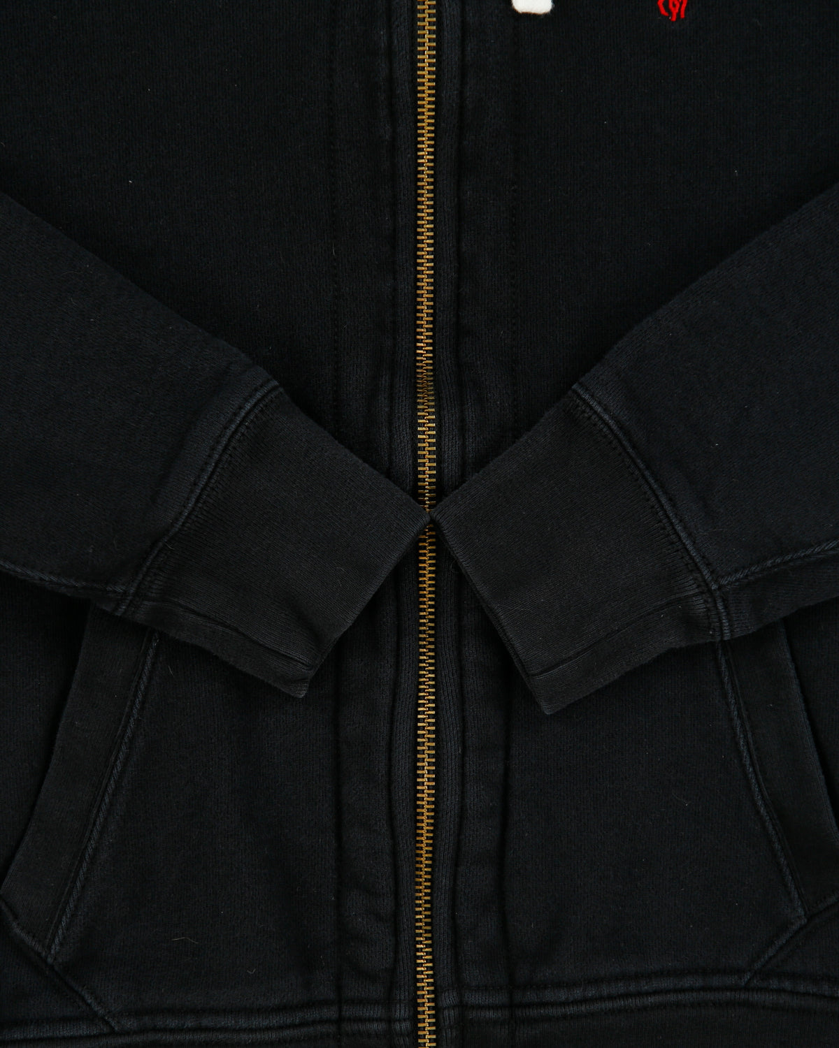 Vintage Polo Ralph Lauren Heavyweight Fleece Lined Classic Zip-Up Hoodie - S