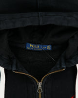 Vintage Polo Ralph Lauren Heavyweight Fleece Lined Classic Zip-Up Hoodie - S