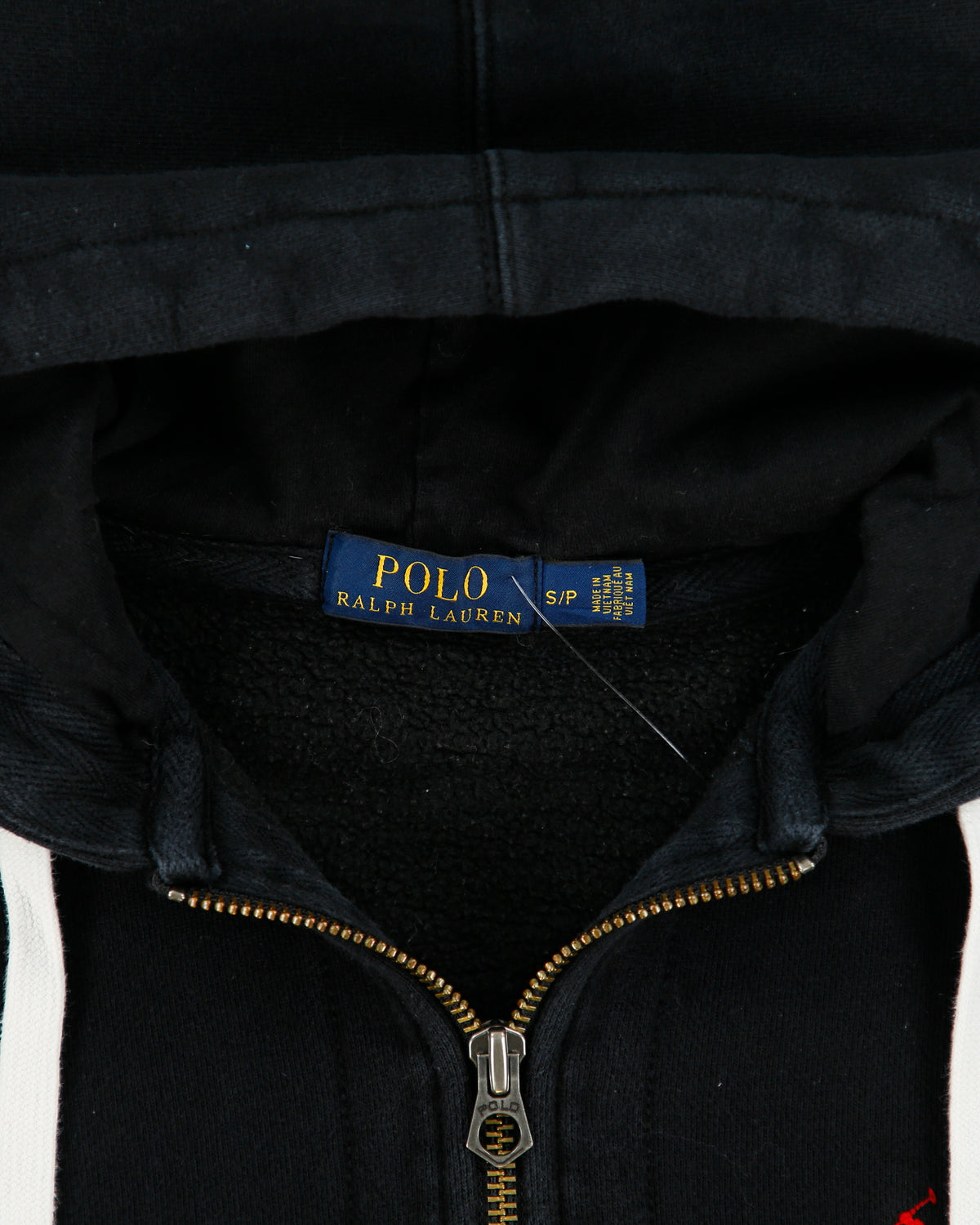 Vintage Polo Ralph Lauren Heavyweight Fleece Lined Classic Zip-Up Hoodie - S