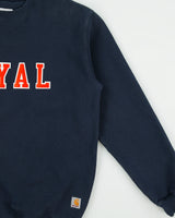 Vintage Carhartt Heavyweight Varsity Letterman Loose Fit Crewneck Sweatshirt - L