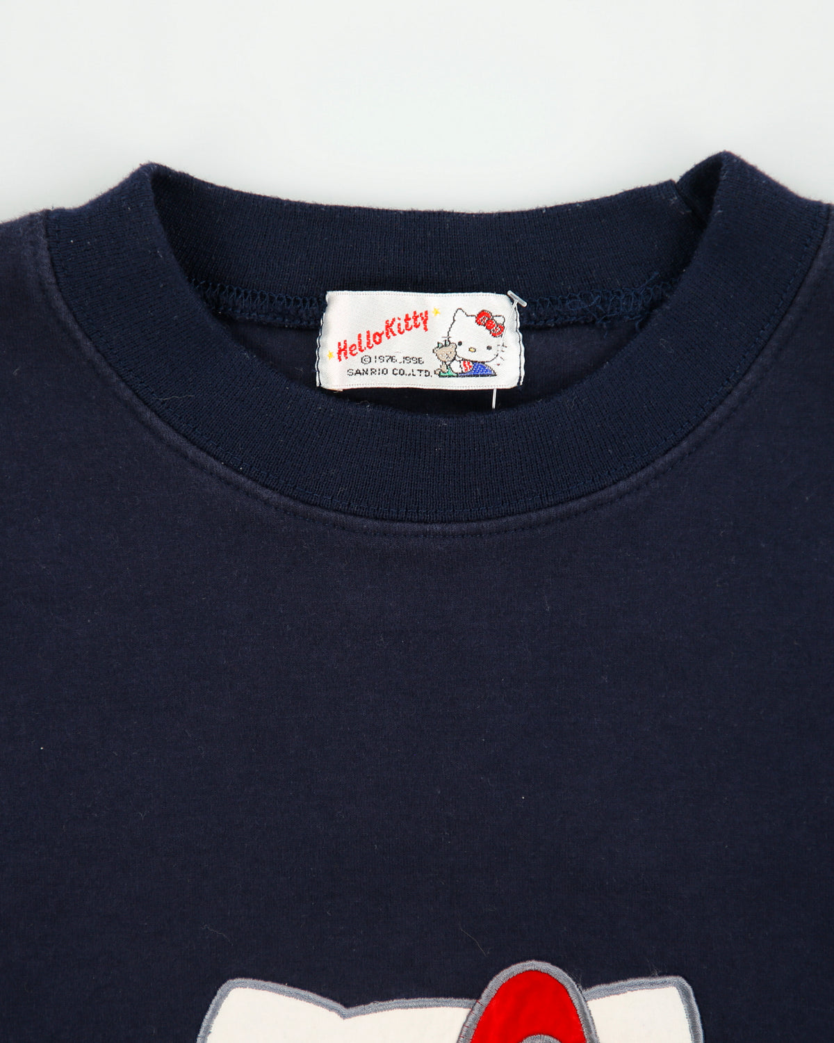 Vintage 1997 Sanrio Hello Kitty Tartan Embroidered Crewneck Sweatshirt - M