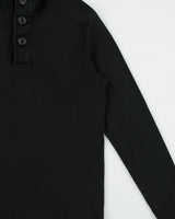 Vintage Hugo Boss Ribbed Button Collar Lightweight Sweatshirt - XL