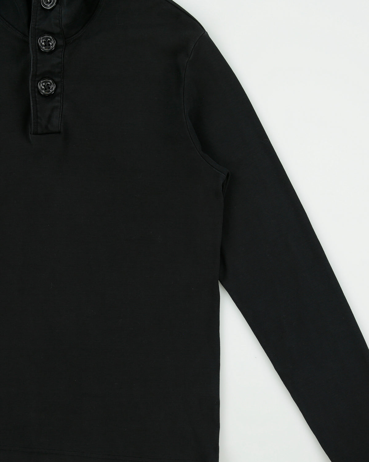 Vintage Hugo Boss Ribbed Button Collar Lightweight Sweatshirt - XL