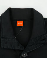Vintage Hugo Boss Ribbed Button Collar Lightweight Sweatshirt - XL