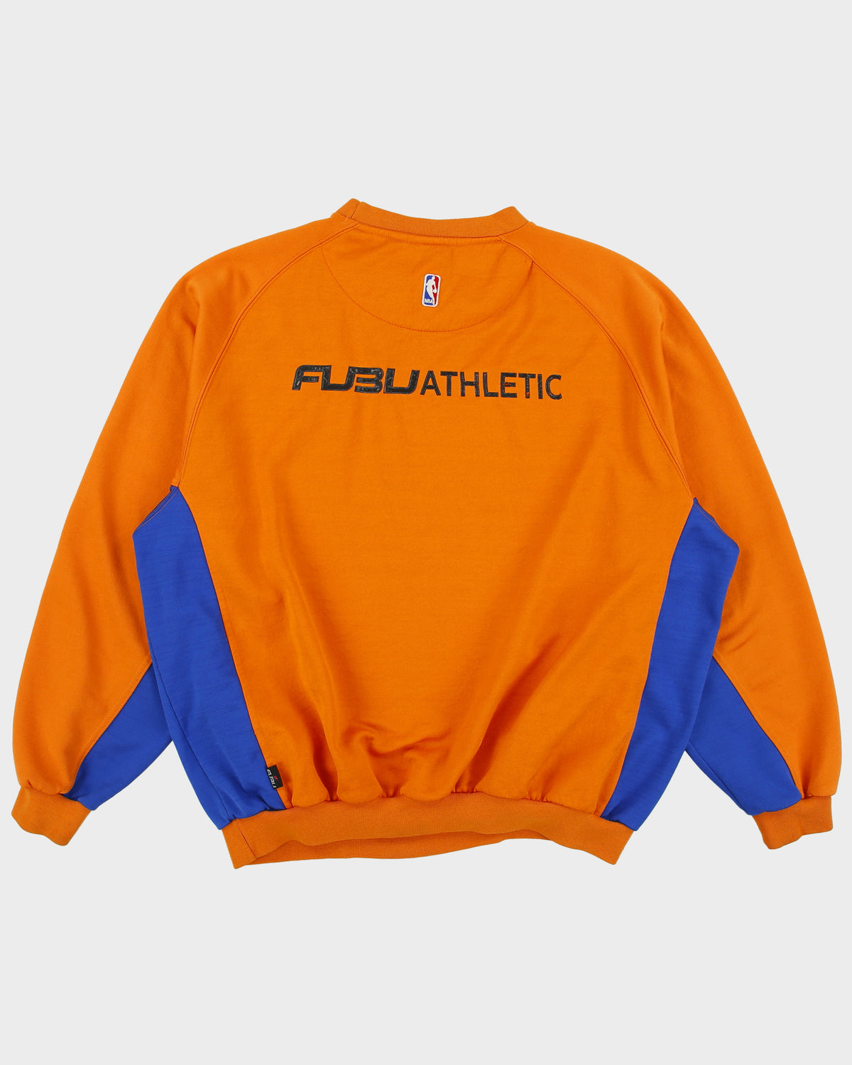 Vintage 1990s Fubu Athletic x NBA New York Knicks Embroidered Crewneck Pocket Sweatshirt - L