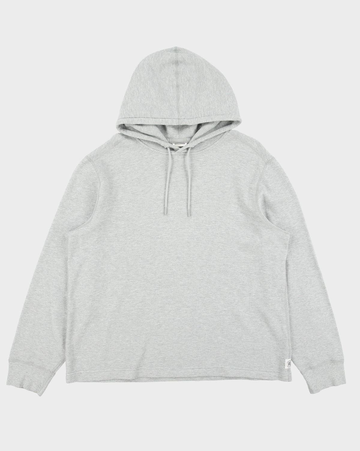 Reigning Champ Marl Grey Lightweight Pullover Waffle Hoodie - XL
