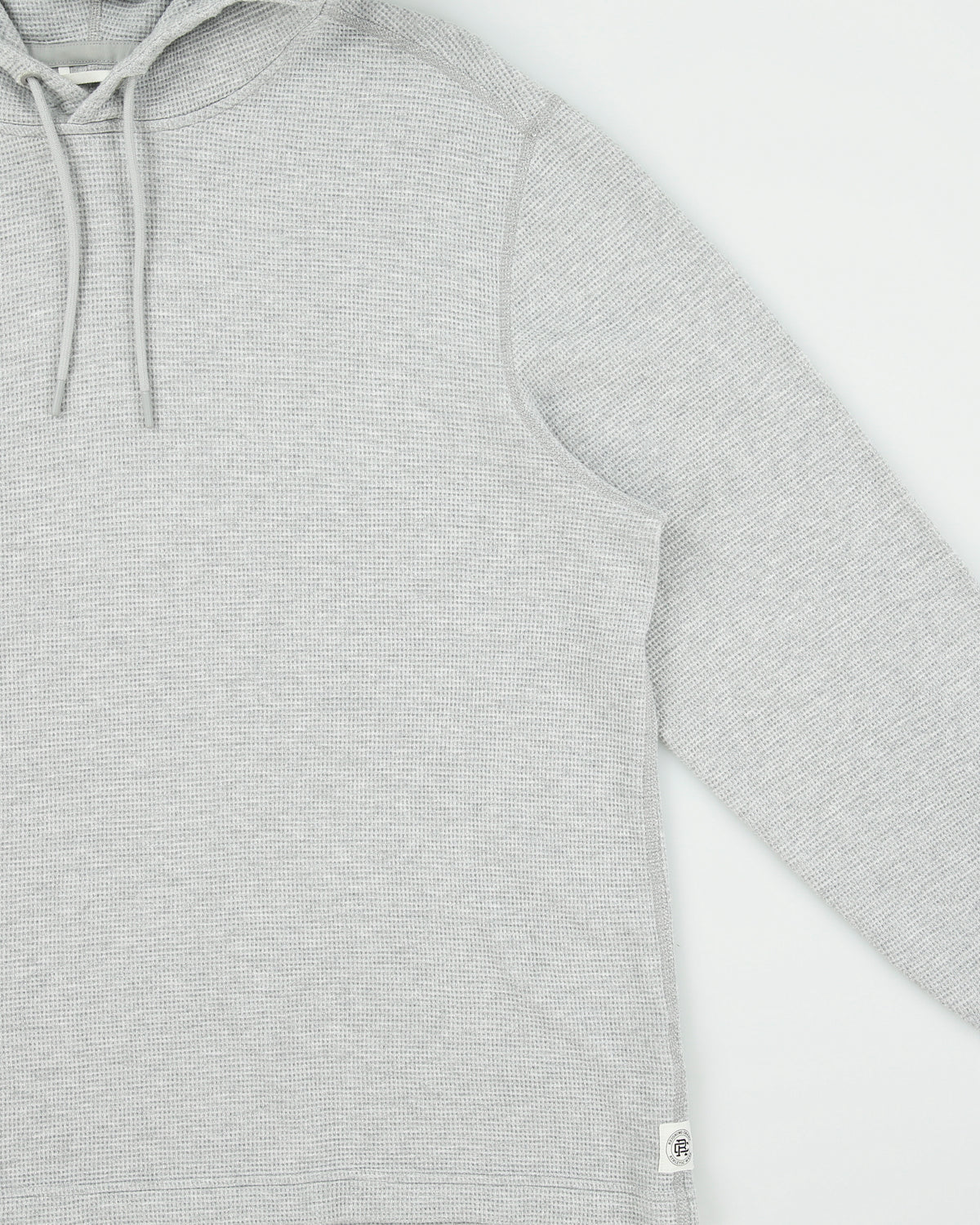 Reigning Champ Marl Grey Lightweight Pullover Waffle Hoodie - XL