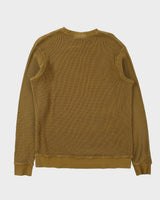 Vintage ANTI HERO Skateboards Khaki Embroidered Crewneck Waffle Sweatshirt - XL