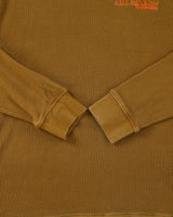 Vintage ANTI HERO Skateboards Khaki Embroidered Crewneck Waffle Sweatshirt - XL