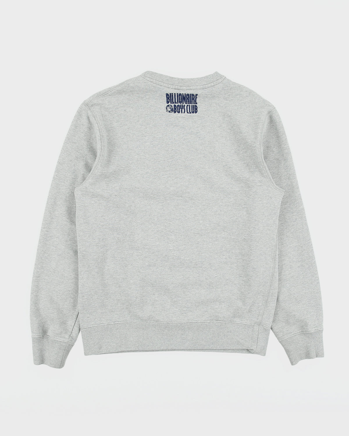 Billionaire Boys Club BBC Grey Marl Heavyweight Embroidered Astro Crewneck Sweatshirt - M