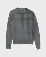 Vintage Burberry Brit Heavyweight Nova Check Crewneck Sweatshirt - XS