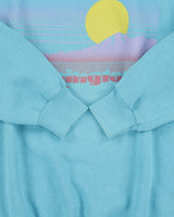 Vintage 1988 Washington Sunrise Aqua Hanes Made In USA Crewneck Sweatshirt - M