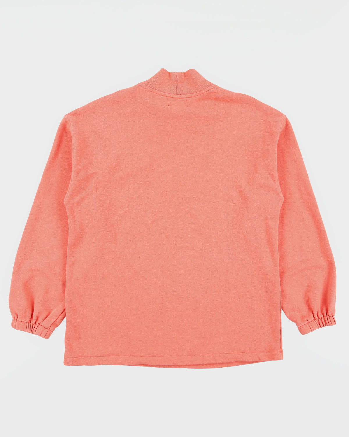 Vintage Stussy Gear Salmon Pink Embroidered High Neck Sweatshirt - S