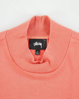 Vintage Stussy Gear Salmon Pink Embroidered High Neck Sweatshirt - S