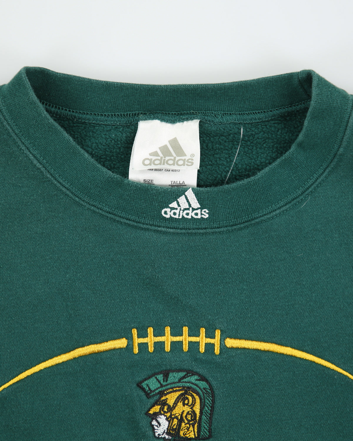 Vintage 2002 Y2K Adidas Bowness Ice Hockey Embroidered Made In Canada Crewneck Sweatshirt - XL