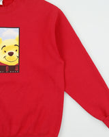 Vintage 1990s Disney World Pooh Bear Made In USA Crewneck Sweatshirt - L
