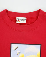 Vintage 1990s Disney World Pooh Bear Made In USA Crewneck Sweatshirt - L