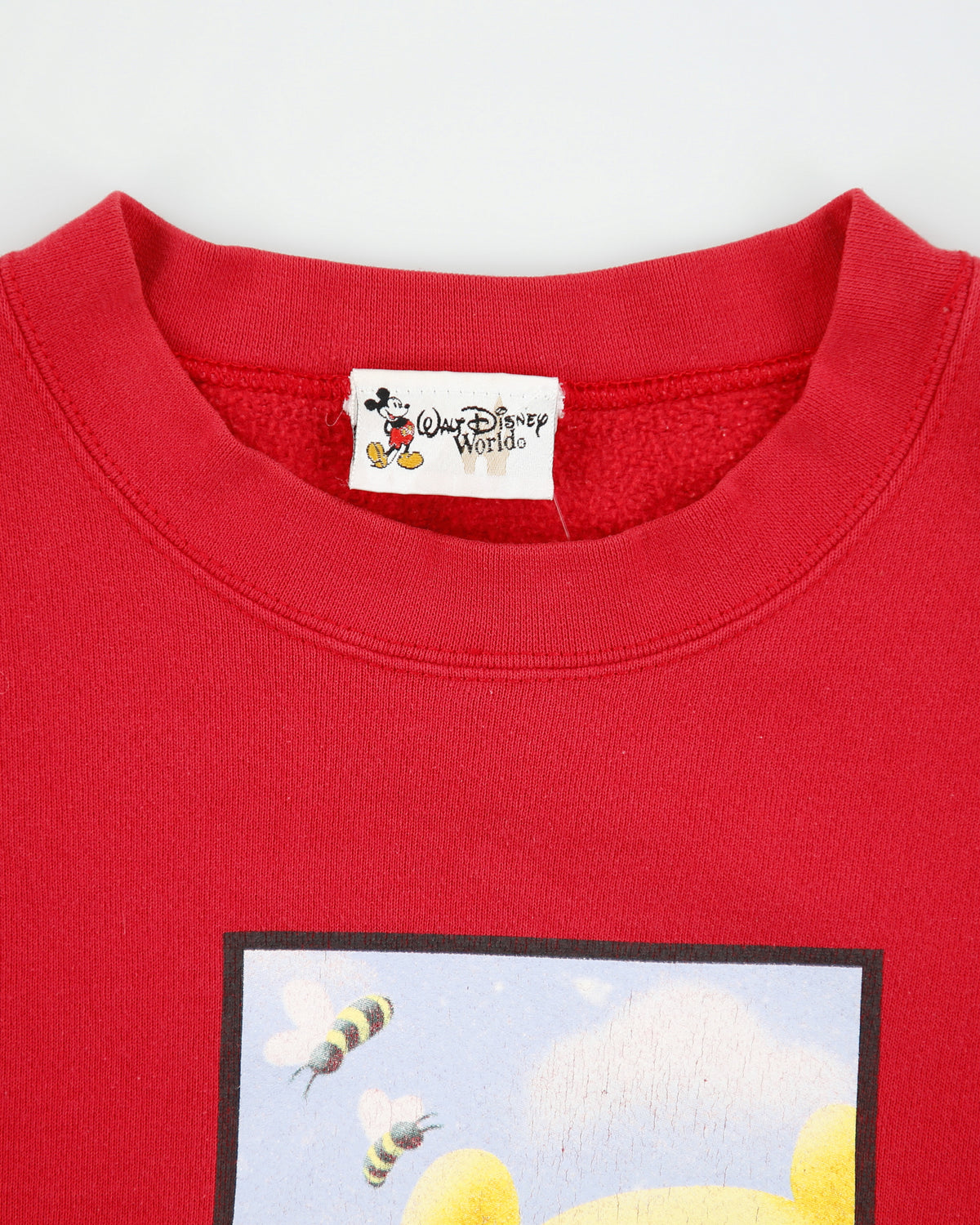 Vintage 1990s Disney World Pooh Bear Made In USA Crewneck Sweatshirt - L