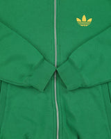 Vintage Adidas Originals Embroidered Classic 3-Stripe Trefoil Zip-Up Funnel Neck Track Top Sweatshirt - M