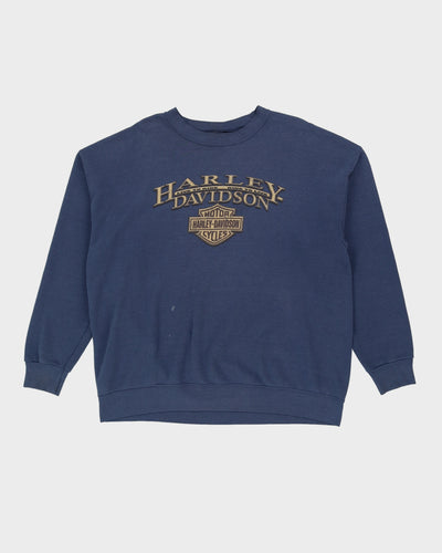 00s Harley Davidson Burlington, WA Blue Sweatshirt - XL