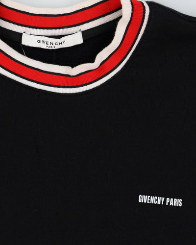Givenchy Black Crew Neck Black Sweatshirt - M