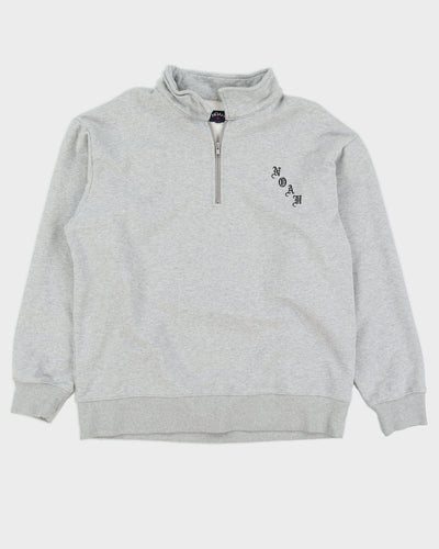 Noah Grey Quarter Zip Sweatshirt - XL