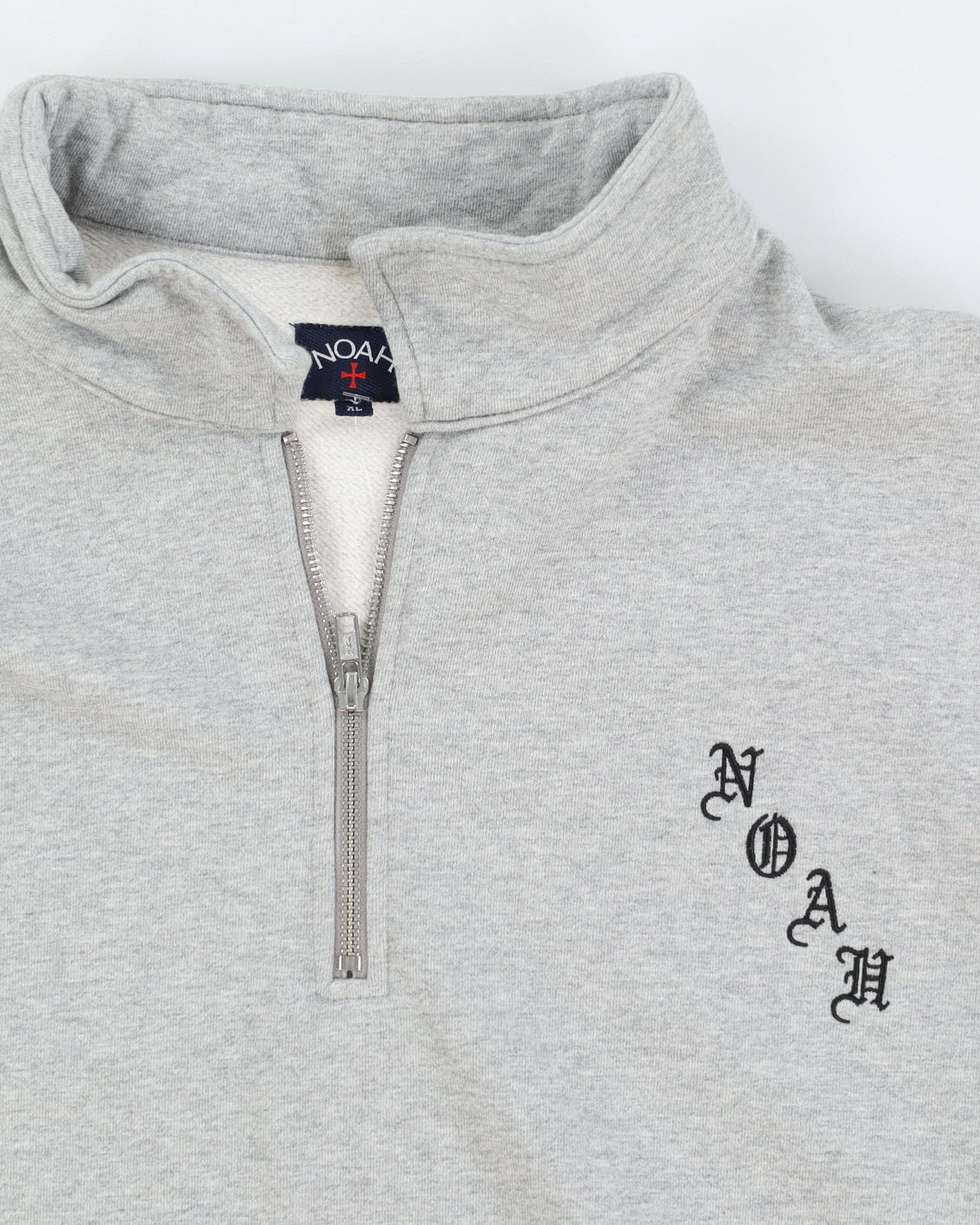 Noah Grey Quarter Zip Sweatshirt - XL