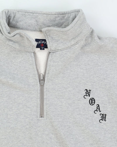 Noah Grey Quarter Zip Sweatshirt - XL