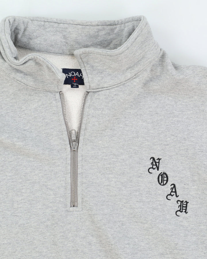 Noah Grey Quarter Zip Sweatshirt - XL