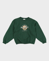 Vintage 90s Hard Rock Cafe Los Angeles Green Embroidered Sweatshirt - M