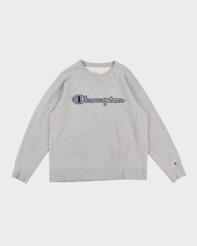 Champion Grey Embroidered Sweatshirt - XL
