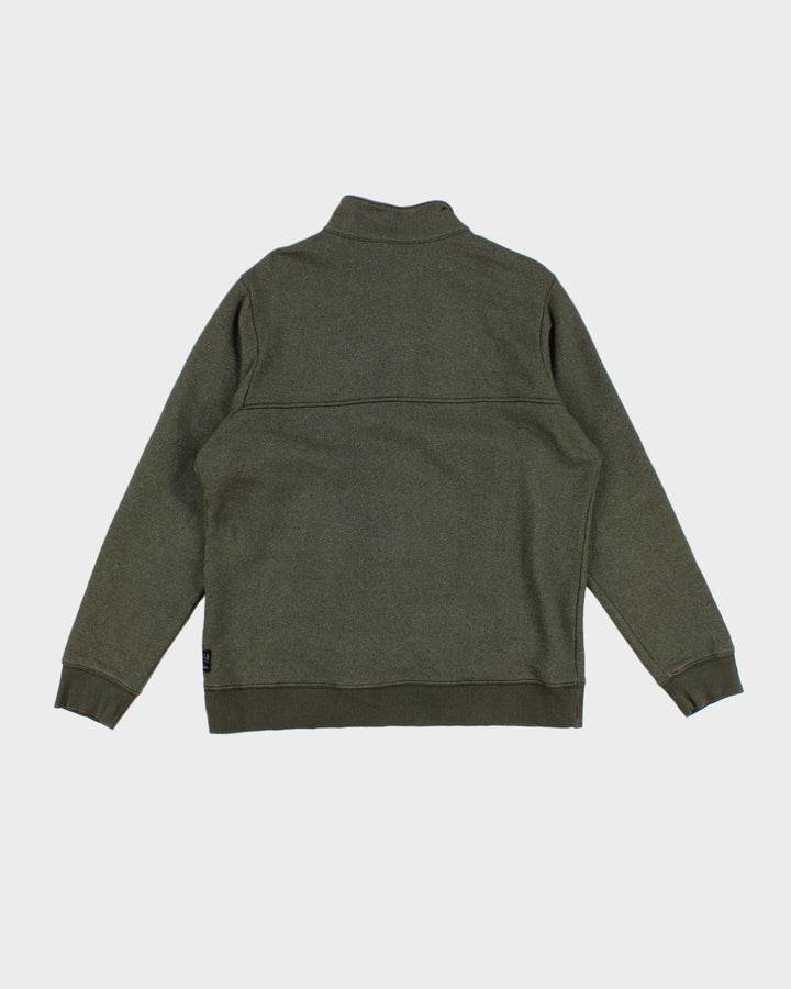 Columbia Men's Green Quarter Zip Sweatshirt - L