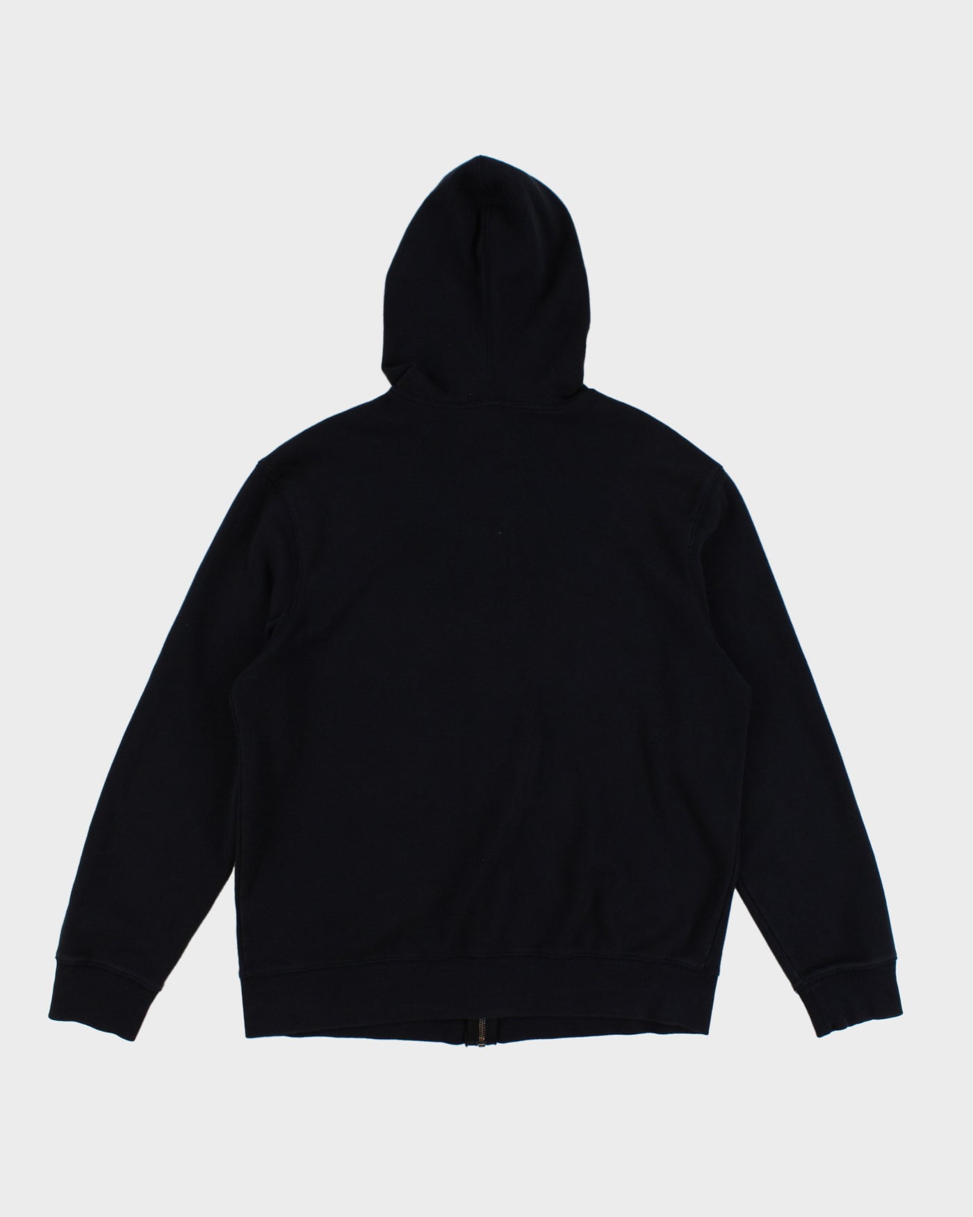 00s Gap Blue Navy Zip Up Embroidered Hoodie - L