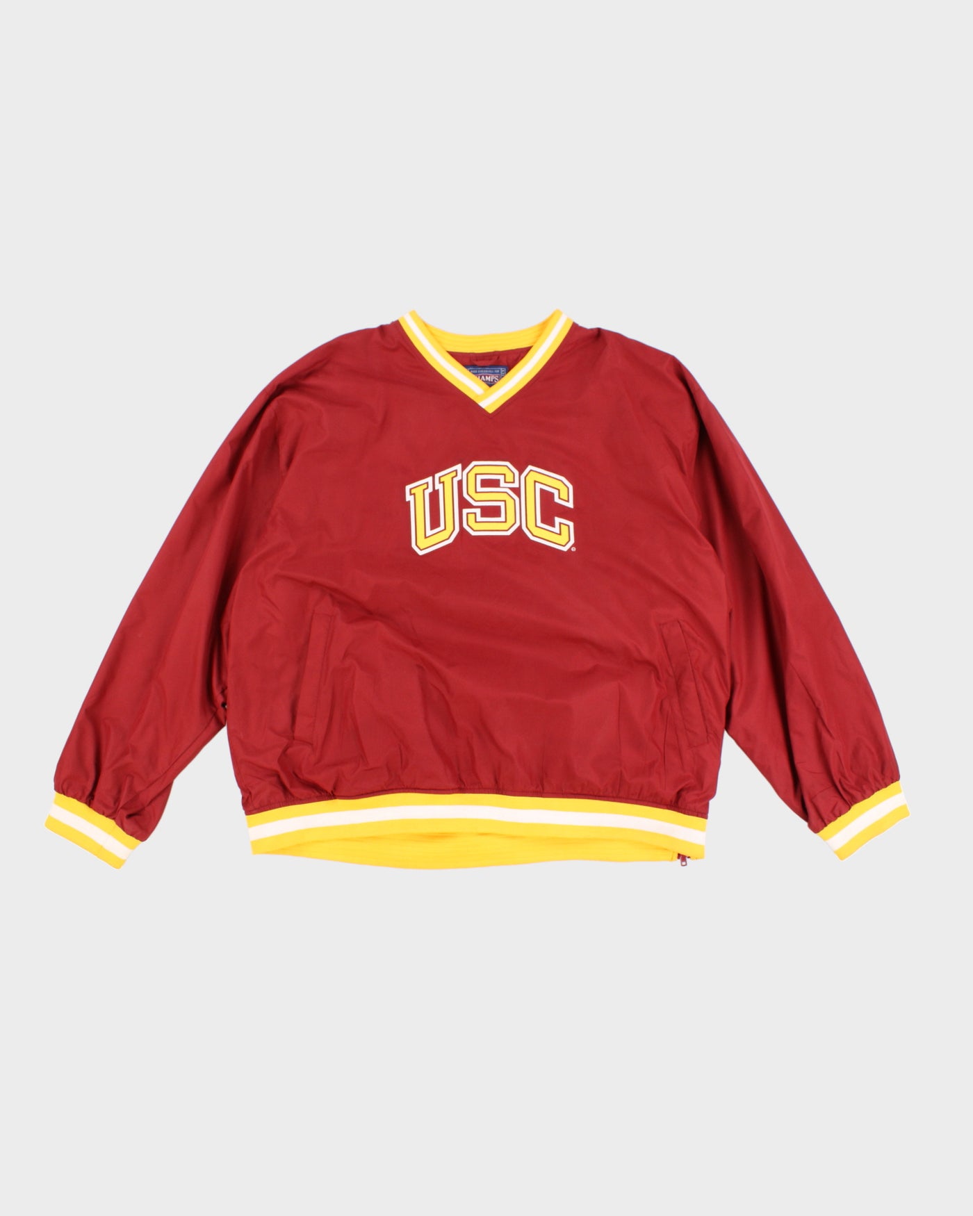 Vintage 00s Champs Maroon USC Pull Over Sweatshirt - XXL