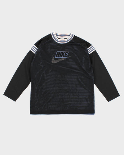 00s Nike Embroidery Netted Sweatshirt - L