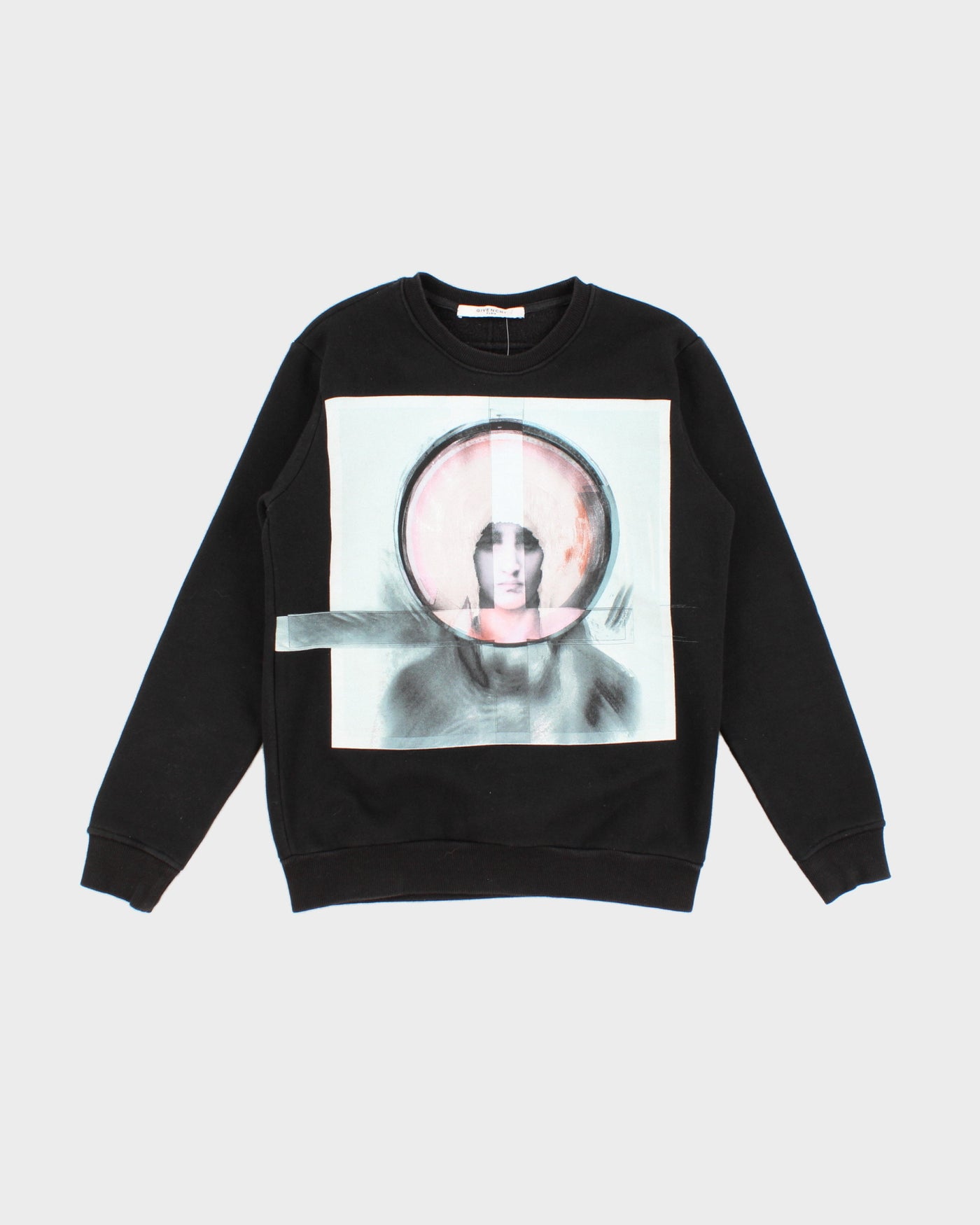 Givenchy Men's Black Printed Sweatshirt - S/M