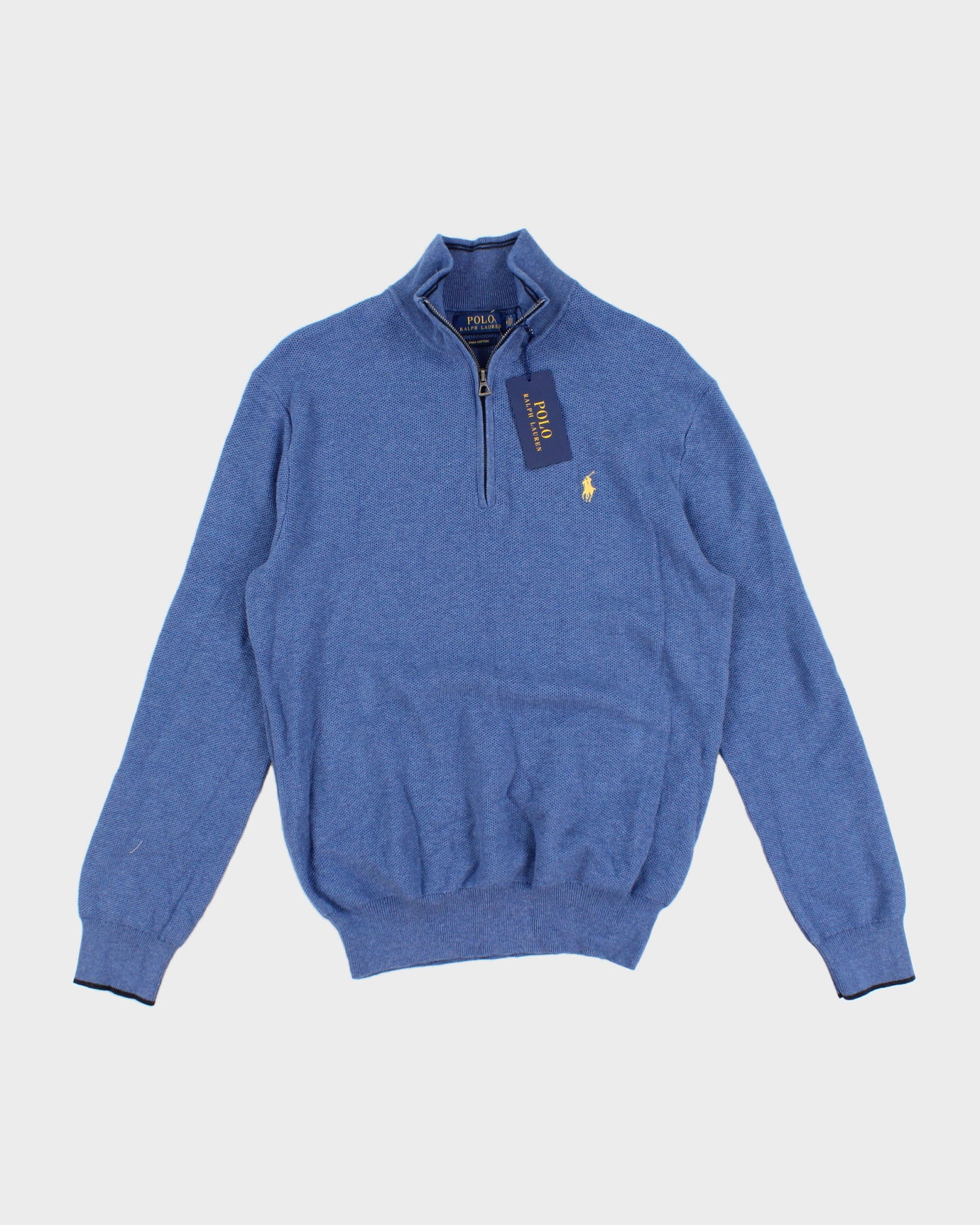 Polo By Ralph Lauren Blue Quarter Zip Sweatshirt - M
