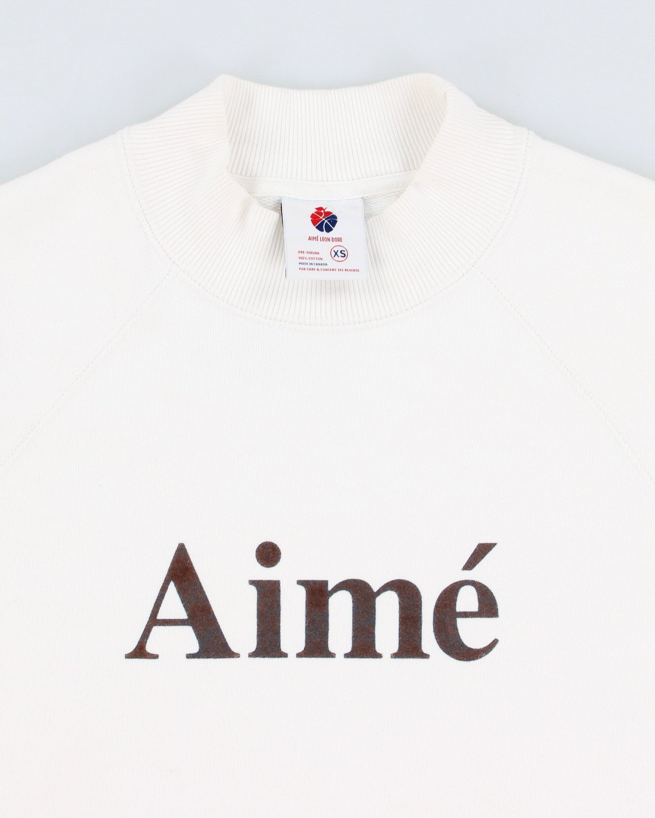 Aime Leon Dore White Crew Neck Sweatshirt - XS