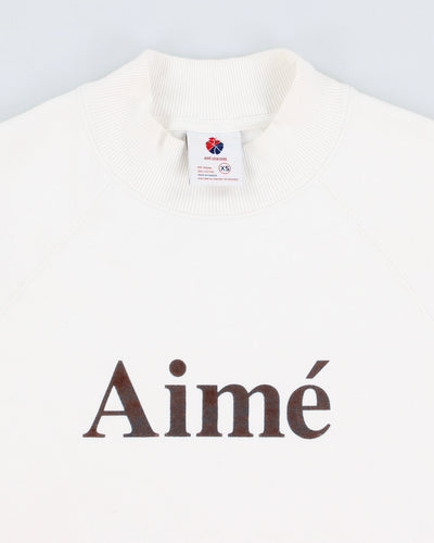 Aime Leon Dore White Crew Neck Sweatshirt - XS